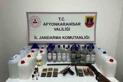 Jandarmadan sahte alkol operasyonu