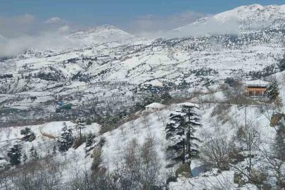 Kahramanmaraş’ın yüksek kesimlerinde kar etkili oldu