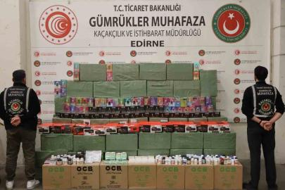 Kapıkule’de 33 milyon liralık kaçak eşya ele geçirildi
