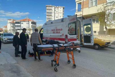 Karaman’da devrilen motosiklet metrelerce sürüklendi: 1 yaralı