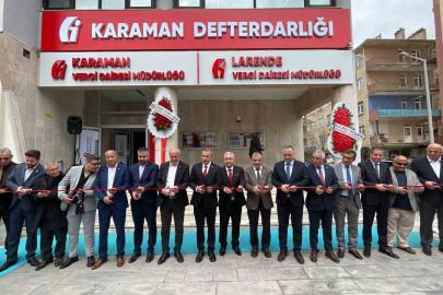 Karaman’da Larende Vergi Dairesi dualarla açıldı