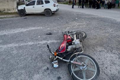 Karapınar’da motosiklet ile otomobil çarpıştı: 1 yaralı