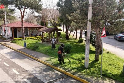 Kartepe’de yeşil alanlarda bakım ve temizlik çalışmaları sürüyor
