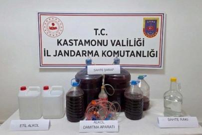 Kastamonu’da sahte içki operasyonu: 1 gözaltı