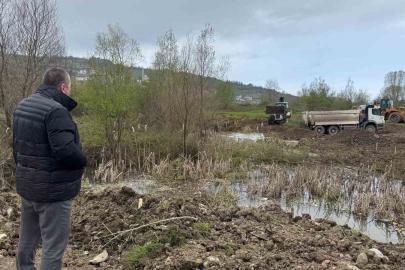 Kaymakamlık ve belediyeden ortak çalışma; tehlike oluşturan göletler kapatılıyor