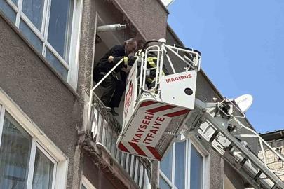 Kayseri’de 5 katlı binada yangın çıktı: 1’i bebek 5 kişi kurtarıldı