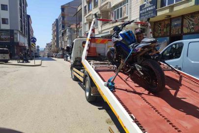 Keşan’da plakasız triportör ve motosiklete 92 bin TL ceza kesildi
