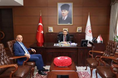 Keskin’den Vali Hacıbektaşoğlu’na veda ziyareti