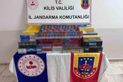 Kilis’te 1 milyon 150 bin lira değerinde kaçak ürün ele geçirildi