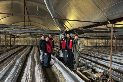 Kiraz bahçelerinde zirai dona karşı nöbet tutuldu