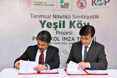 KOP destekli ’Yeşil Köy’ projesi için imzalar atıldı