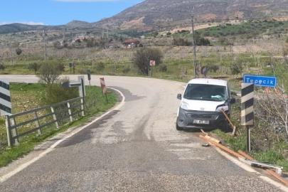 Köprü demirleri araca saplandı: 1 yaralı