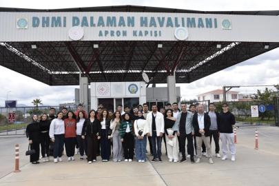 Köyceğiz MYO öğrencilerine havalimanında uygulamalı eğitim
