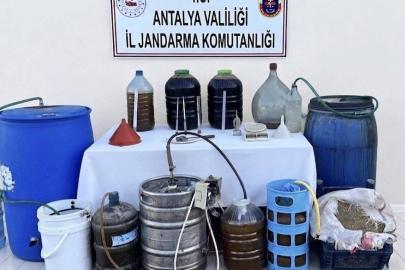 Kumluca’da 800 litre kaçak alkol ele geçirildi