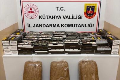Kütahya’da kaçak tütün ve sigara operasyonu