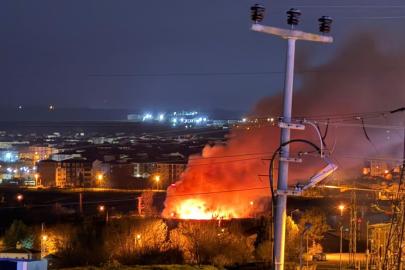 Lüleburgaz’da korkutan yangın