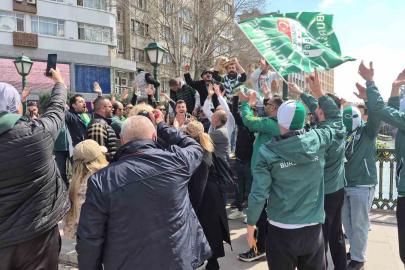 Maç için gelen Bursaspor taraftarı, Eskişehir’i hareketlendirdi