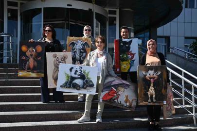 Manisa Büyükşehir Belediyesinden minik hastalara 23 Nisan morali