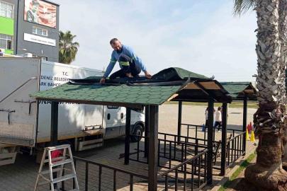 Mersin’de park ve yeşil alanlarda bakım seferberliği