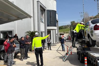 Mersin’de trafik güvenliği için sürücülere uygulamalı eğitim