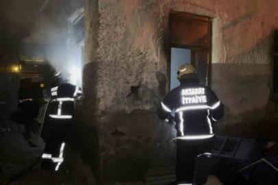 Metruk evde çıkan yangın paniğe neden oldu