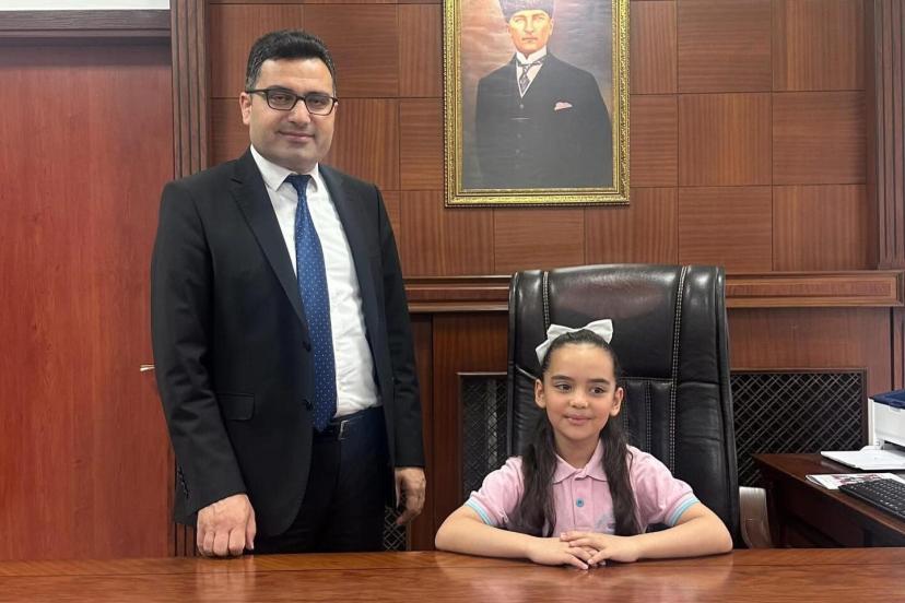 Miniklerden Kaymakam Köksal’a 23 Nisan Ziyareti