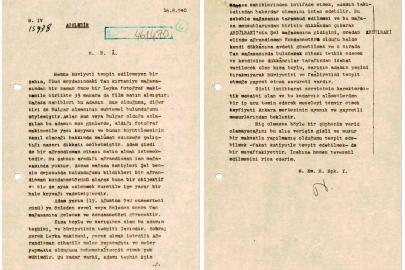 MİT’ten 1940 tarihli "acele" ibareli şüpheli takibi belgesi paylaşıldı