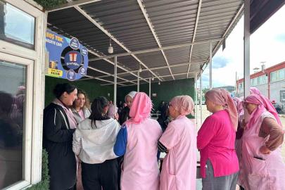 Mobil sigara bırakma polikliniğine kadın işçilerden yoğun ilgi