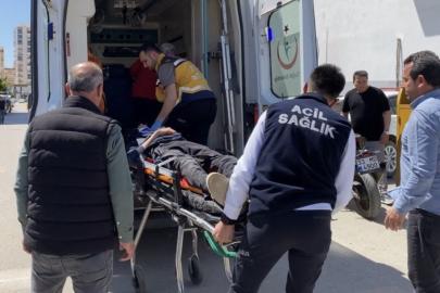 Motosikletten düşen sürücü yaralandı