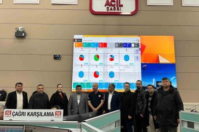 Muğla 112 Acil Çağrı Merkezi muhtarları ağırladı