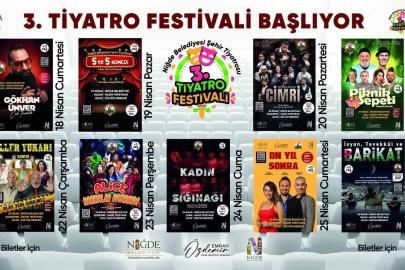Niğde’de 3. Tiyatro Festivali heyecanı başlıyor