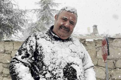 Nisan ayı ortasında Aksaray’da kar yağışı devam ediyor