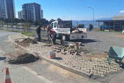 Onikişubat Belediyesi’nden 9 farklı mahallede eş zamanlı kaldırım ve yol çalışması