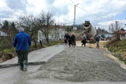 Ordu’da beton yol seferberliği sürüyor