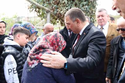 Osman Hacıbektaşoğlu’ndan Emircan’ın ailesine taziye ziyareti