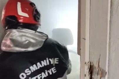 Osmaniye’de tek katlı evde çıkan yangın söndürüldü