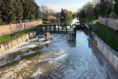 Porsuk Çayı’nın yüzeyi köpükle kaplandı