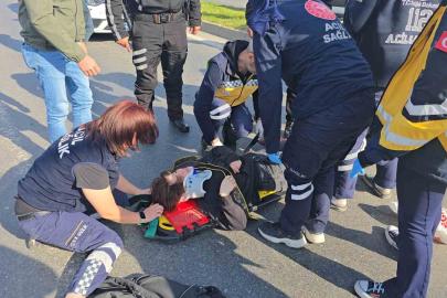 Sağlık personelinin kullandığı araç öğrenciye çarptı: 1 yaralı