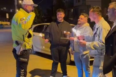 Sahte ihbarla polis haftasını kutladılar