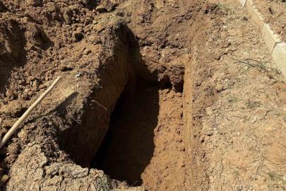 Saldırıda ölen öğretmenin defnedileceği mezar yeri görüntülendi