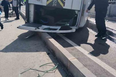 Samsun’da minibüs devrildi: 1 yaralı