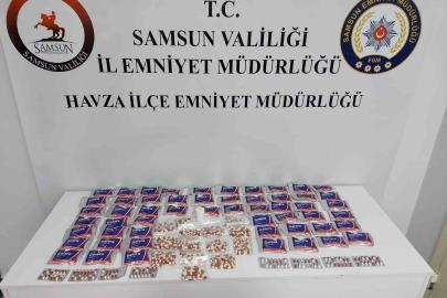 Samsun’da uyuşturucu operasyonu: 3 bin 359 adet hap ele geçirildi