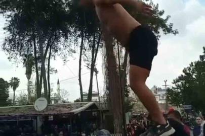 Şelalede suya atlayan kişiye ceza