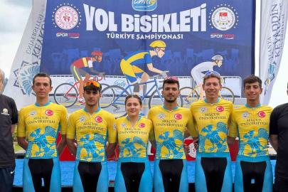 Selçuk Üniversitesi, yol bisikletinde Türkiye Şampiyonu oldu