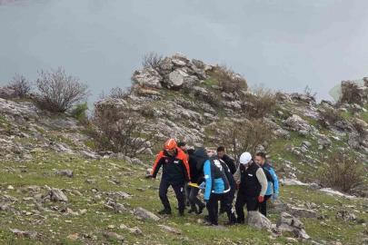 Siirt’te atıyla birlikte kayalıklara yuvarlanan genç ağır yaralandı