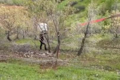 Siirt’te el freni çekilmeyen kamyonet uçuruma yuvarlandı