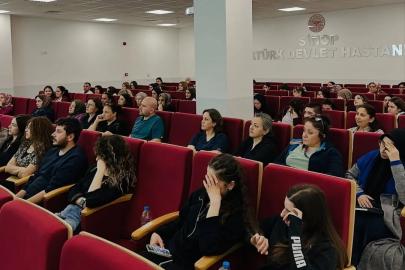 Sinop’ta hastane personeli afetlere karşı bilinçleniyor