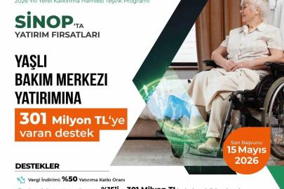 Sinop’ta sosyal altyapıya güç katacak dev teşvik açıklandı