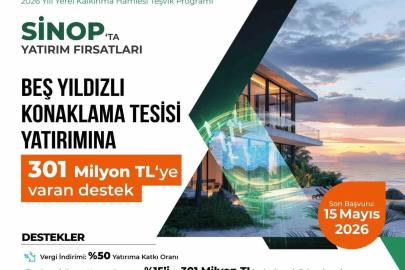 Sinop’ta turizm yatırımlarına dev destek