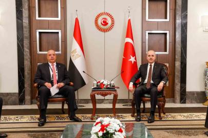 TBMM Başkanı Kurtulmuş, Mısır Temsilciler Meclisi Başkanı Badawy ile görüştü